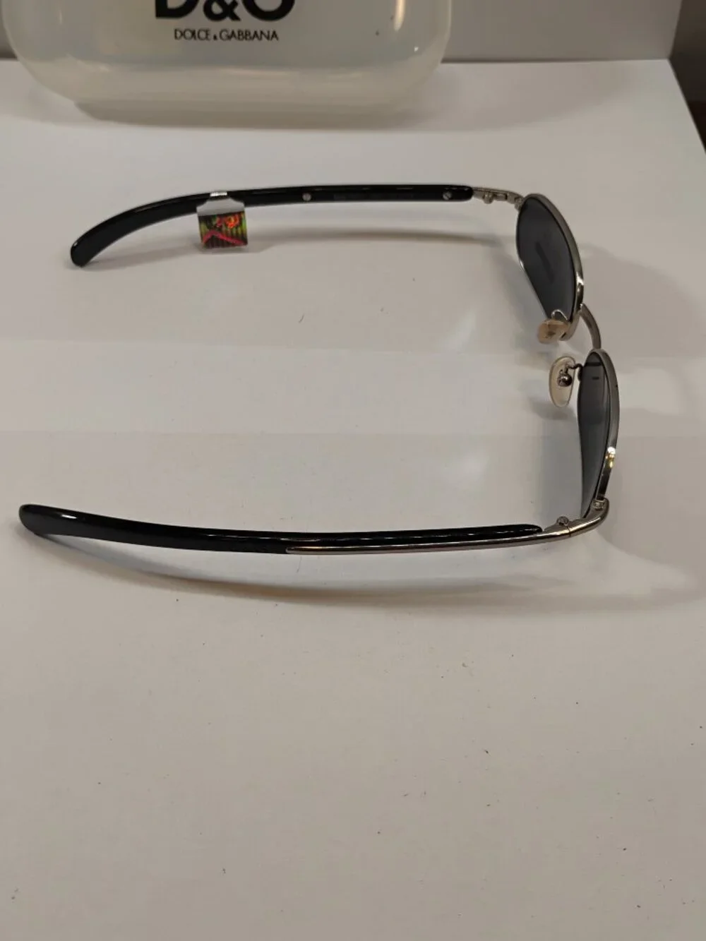VINTAGE DOLCE & GABBANA DG 2012 Sunglasses with Hard Case Dust Bag Papers Y2K